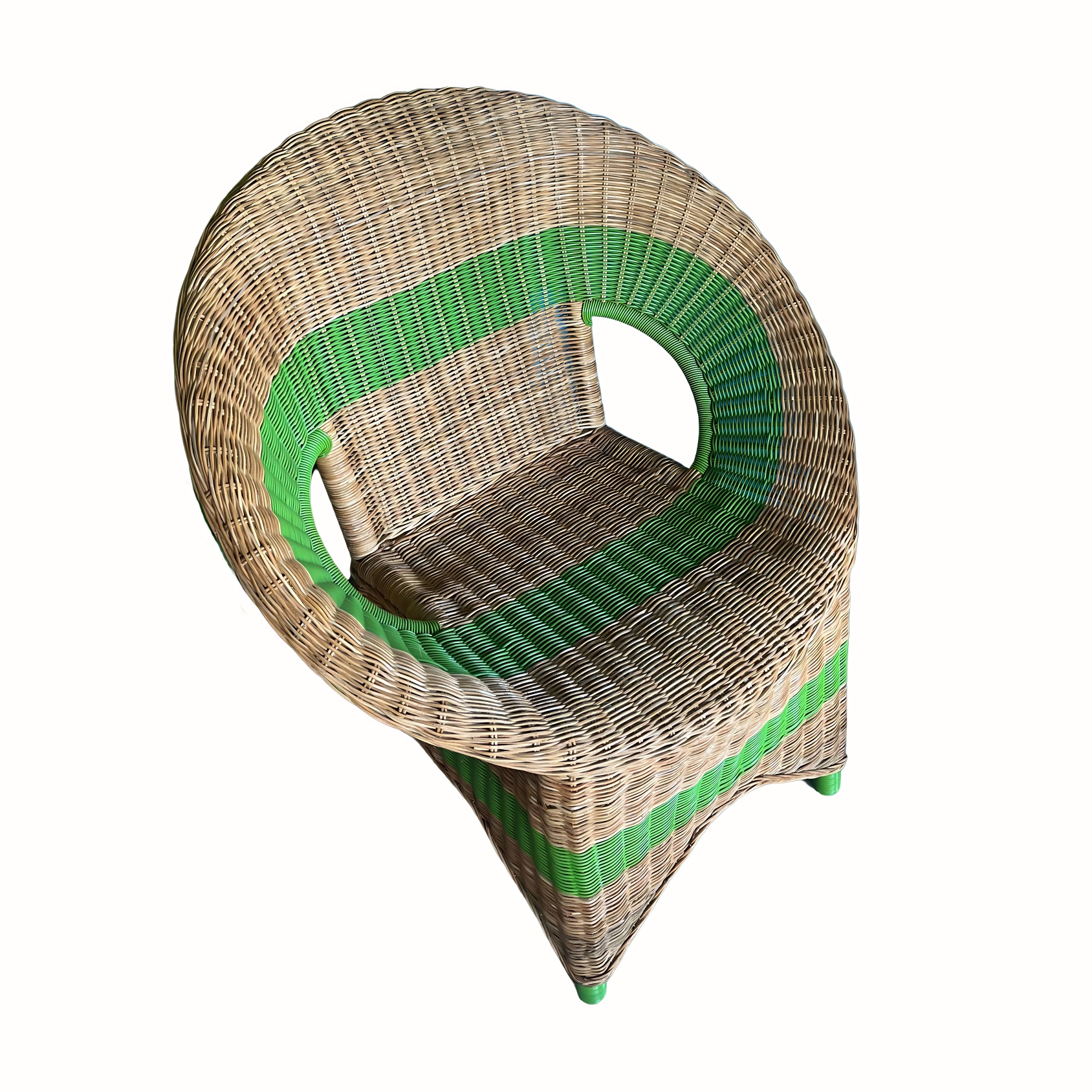 Trim Cabriolet Style Rattan Armchair - DSTR 105
