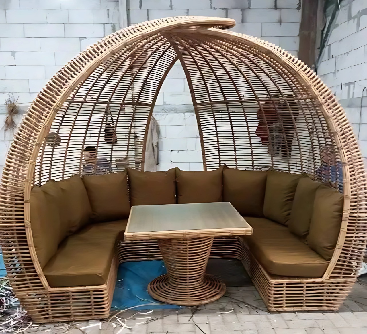 TropiDome Rattan Gazebo - DSTR 1407